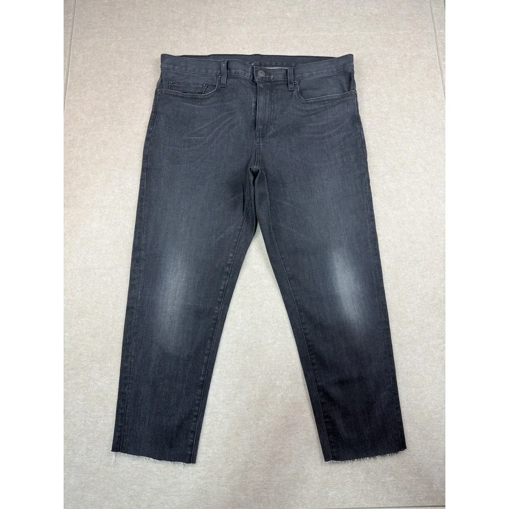 6397‎ Jeans Women's Size 28 Charcoal Black Baggy Mid Rise Dark Wash Made in USA